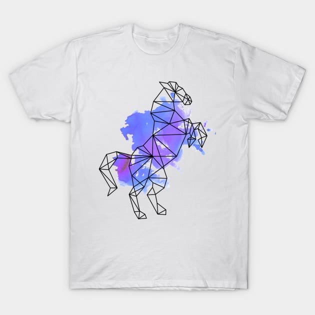 Geometric horse T-Shirt by RosanneCreates
